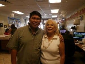 Fran Colucci with a customer in our Tampa FL office