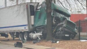 Truck accident at the Florence housing authority on Church St Florence SC